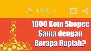 5 Koin Shopee Berapa Rupiah