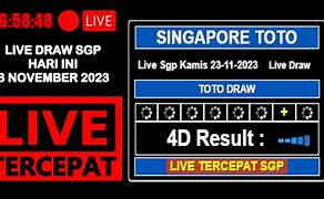 Keluaran Sgp Hari Ini Live Tercepat 2024